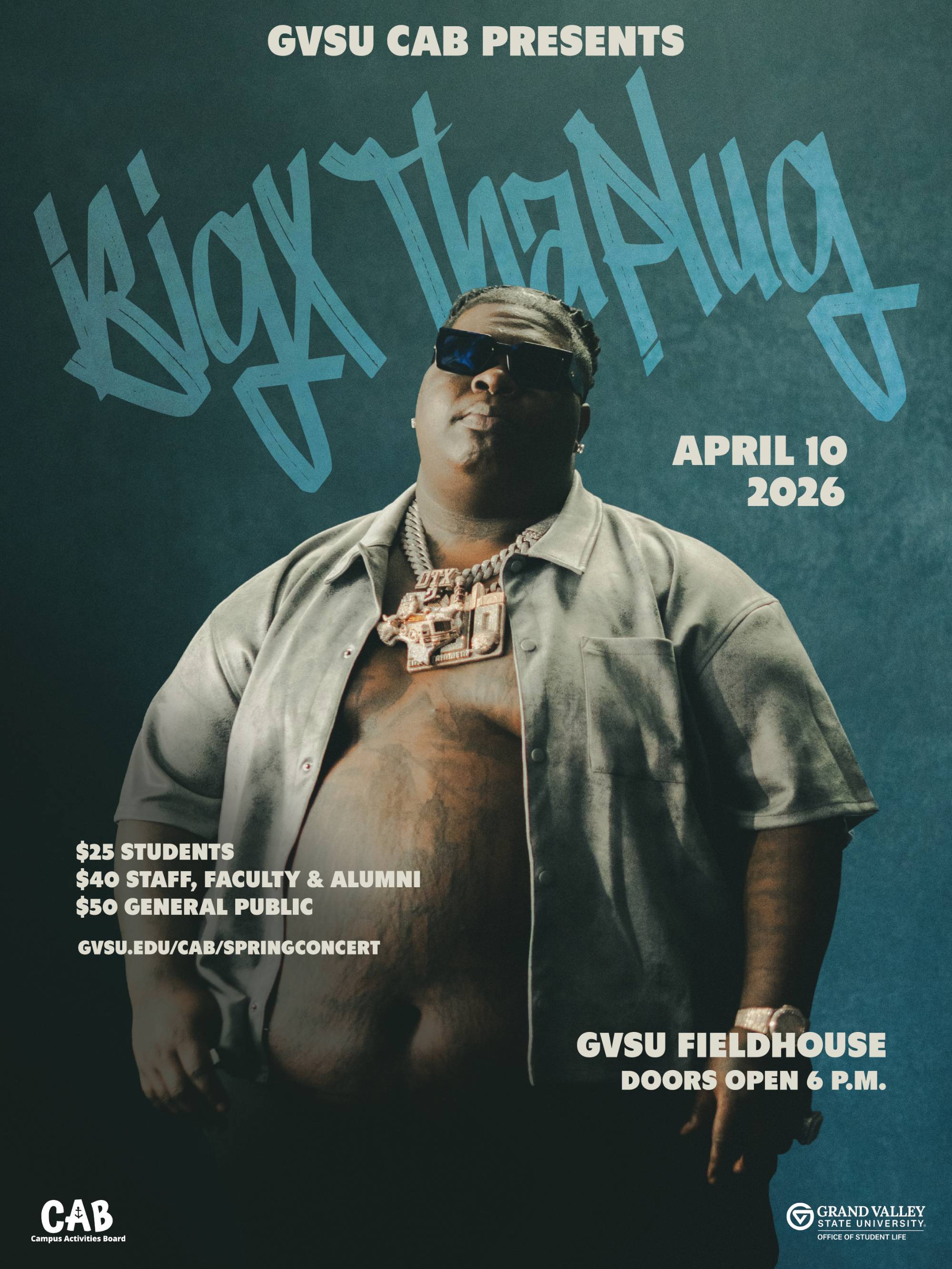 Spring Concert poster featuring artist: BigXthaPlug